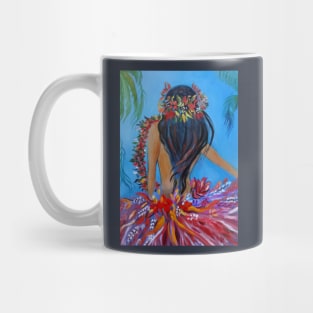 Hula Hips in a Red Skirt Mug